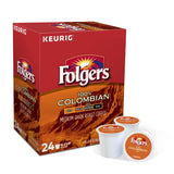 Folgers Lively Colombian K-Cup Single Cup for Keurig Brewers, 24 Count (Packaging May Vary)