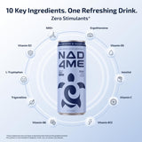 NAD4Me Cellular Energy Water, Zero Sugar, Zero Caffeine, 4-Pack