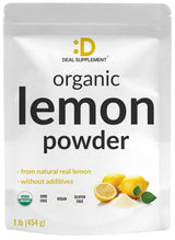 Organic Lemon Powder, 1lb - Real Freeze-Dried Source - Rich in Essential Vitamin C - Natural Immune Support - Raw Lemon Juice Flavor & Aroma