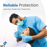 Dealmed Nitrile Gloves SMALL Size - Sky Blue Powder-Free Latex-Free Exam Gloves 100/Box