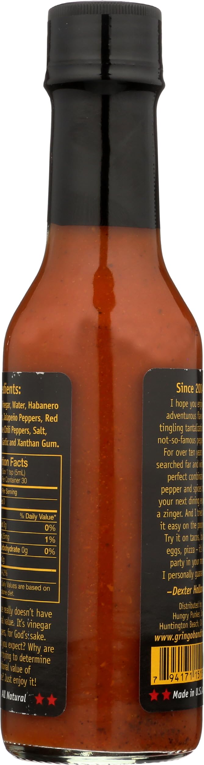 Gringo Bandito, Hot Sauce, 5 Ounce