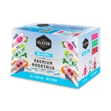 CLEVER - Nonalcoholic Mocktails Mix Pack, 3 Mocktails Non-alcoholic Drinks: Mojito, Sangria & Pink G & Tonic, Low-Calorie All-Occasion Refreshing