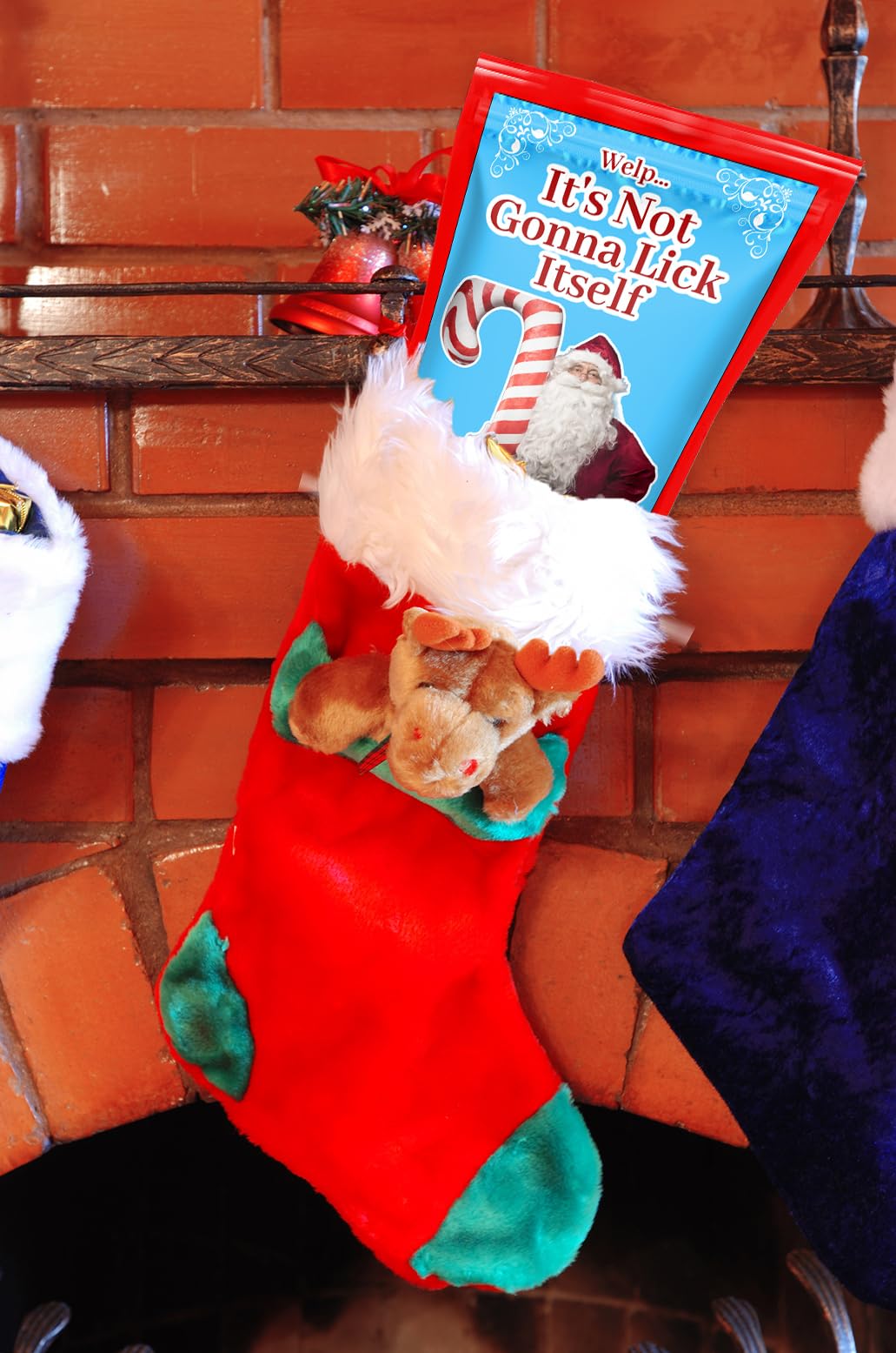 Lick Itself Cotton Candy for Her Christmas Lovers Gift Stocking Stuffers for Women Fun Holiday Candy Basket Ideas Gluten-Free Gourmet Blueberry