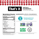 That’s it. Fun Size Fruit Bars Variety Pack (50 Pieces, 10g Each), Non-GMO, Kosher, Gluten Free, Breakfast Snacks, Allergy Friendly (Cranberry-Banana)