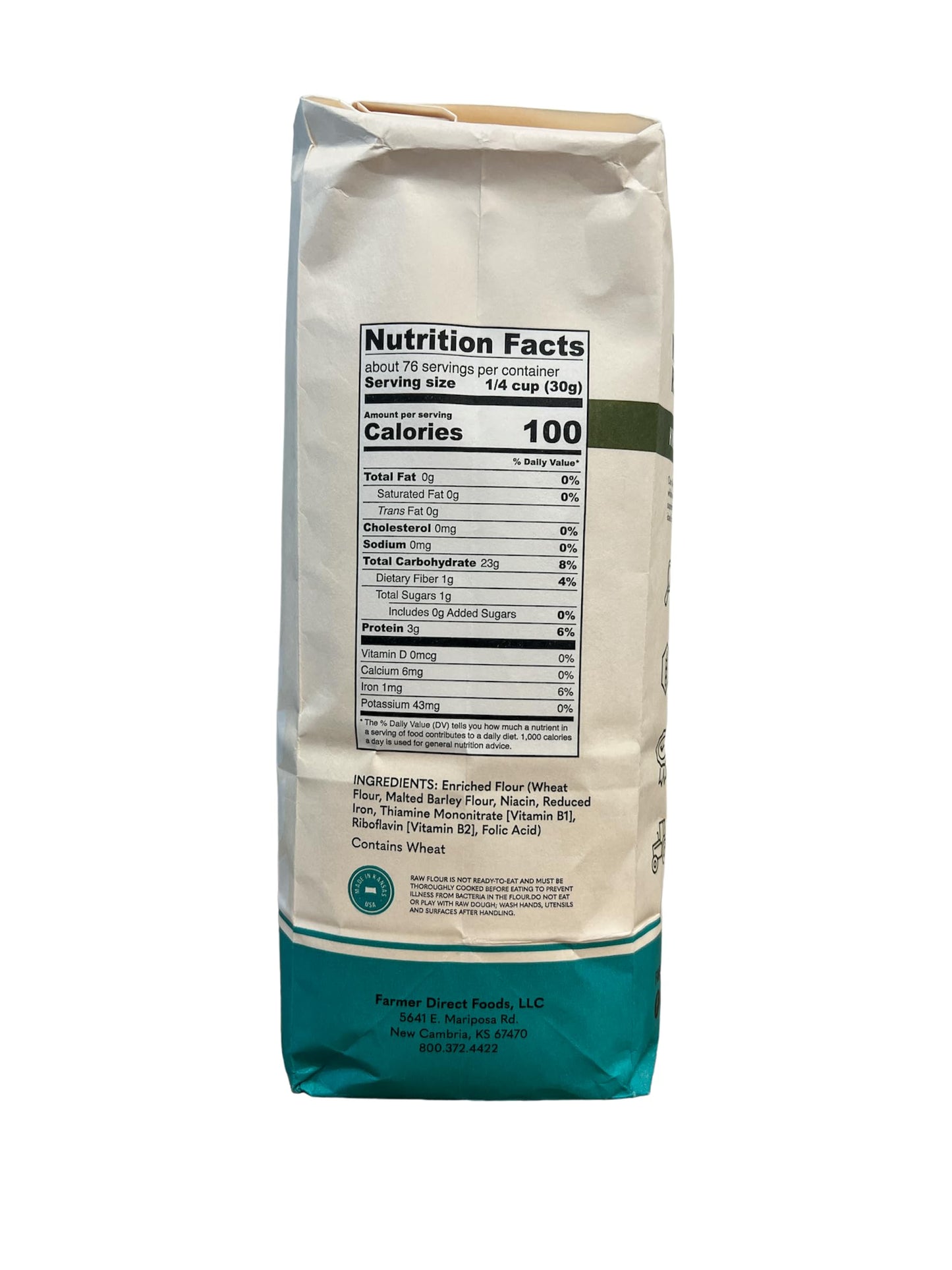 All Purpose Flour | Farmer Direct Foods | Bread | 10 LBS | Non-GMO | Made in USA | Pantry Staple | Unbleached