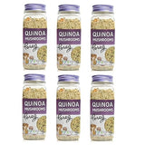 Pereg Quinoa with Mushrooms & Garlic - (10.58 Oz x 6 Pack) - High In Proteins, Iron & Fibres - Ancient Superfood Grain - Non-GMO, Vegan & Vegetarian