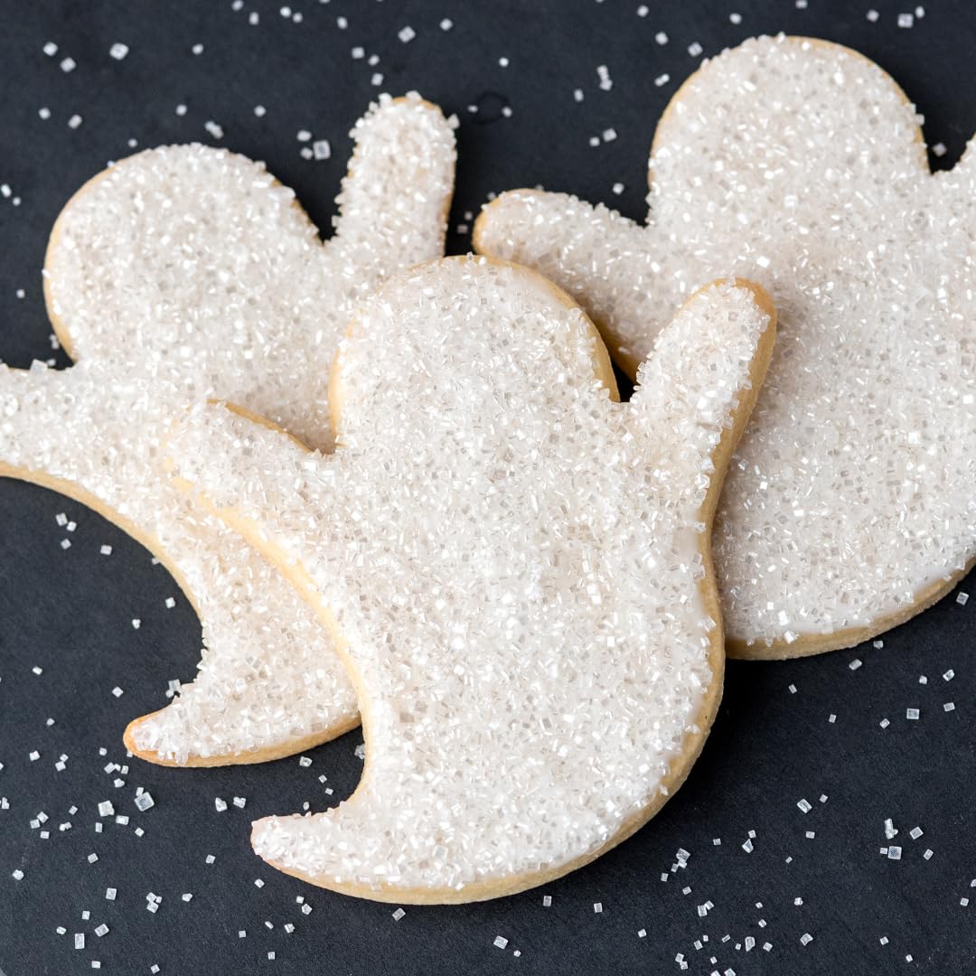 Sweets Indeed White Decorating Sugar - White Sanding Sugar Crystals for Baking & Decorating Cupcakes, Cookies, Cakes & Desserts - Wedding, Holiday