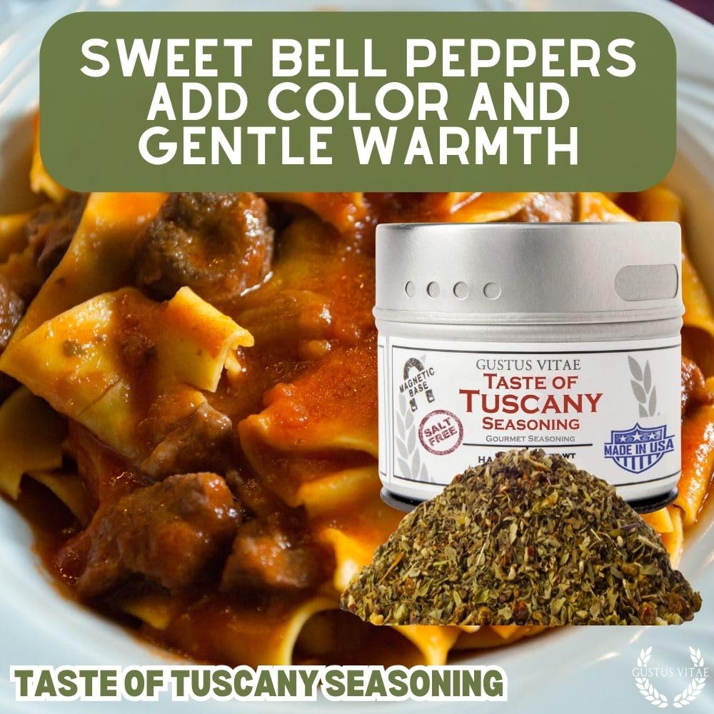 Taste of Tuscany Seasoning | Salt Free | Gourmet Spice Blend | Non GMO, All Natural | Artisanal Seasoning Mix | Handmade in Small Batches in USA |