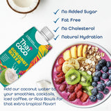 Thai Coco Organic Coconut Water, 100% Pure & Unsweetened, No Sugar Added, USDA Organic, Natural Electrolytes Hydration Drink, 11.2 fl oz Tetra Carton