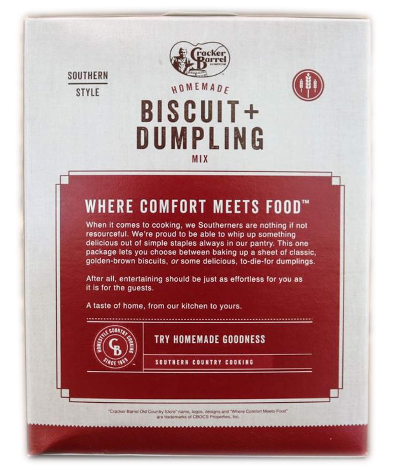 Cracker Barrel Biscuit and Dumpling Mix 2 Lbs Pack Of 2! Easy Premade Mix Makes Biscuits Or Dumplings! Delicious Homemade Southern Style Dumplings