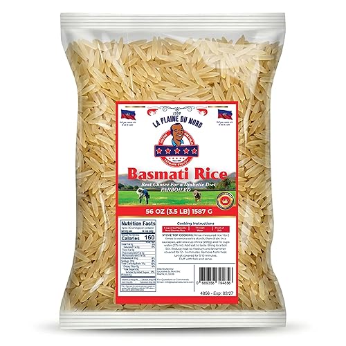 LaPlaineDuNord Long Grain Basmati Rice | Premium Quality Haitian Rice | Non-GMO & Gluten-Free | Diabetic Friendly, Healthy Cooking & Superior Taste (3.5lbs/Bag)