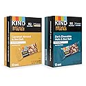 Kind Minis, Variety Pack. Contains 1 Caramel Almond & Sea Salt, and 1 Dark Chocolate Nuts & Sea Salt, Low Calorie, Gluten Free, Low Sugar, Healthy