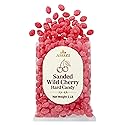Wild Cherry Drops Hard Candy 2lb- Bulk Pack Old Fashioned Hard Candy - Cherry Candy Flavor- Sanded with Sugar - Perfect for Sore Throats (Wild Cherry)