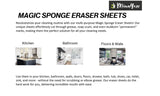 MinnYaso 100 Pack Extra Large - Extra Thick - Super Durable Magic Sponge Eraser Sheets 7.25" x 4.5" x 0.12" | All Purpose Household Cleaner Pads