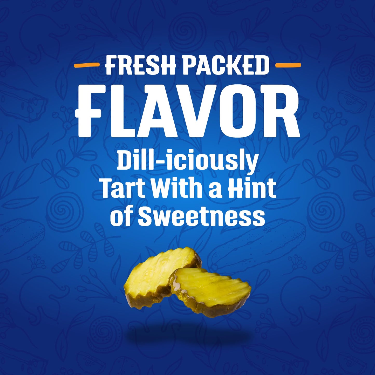 Vlasic Bread and Butter Pickle Chips, Keto Friendly, 16 FL OZ Jar