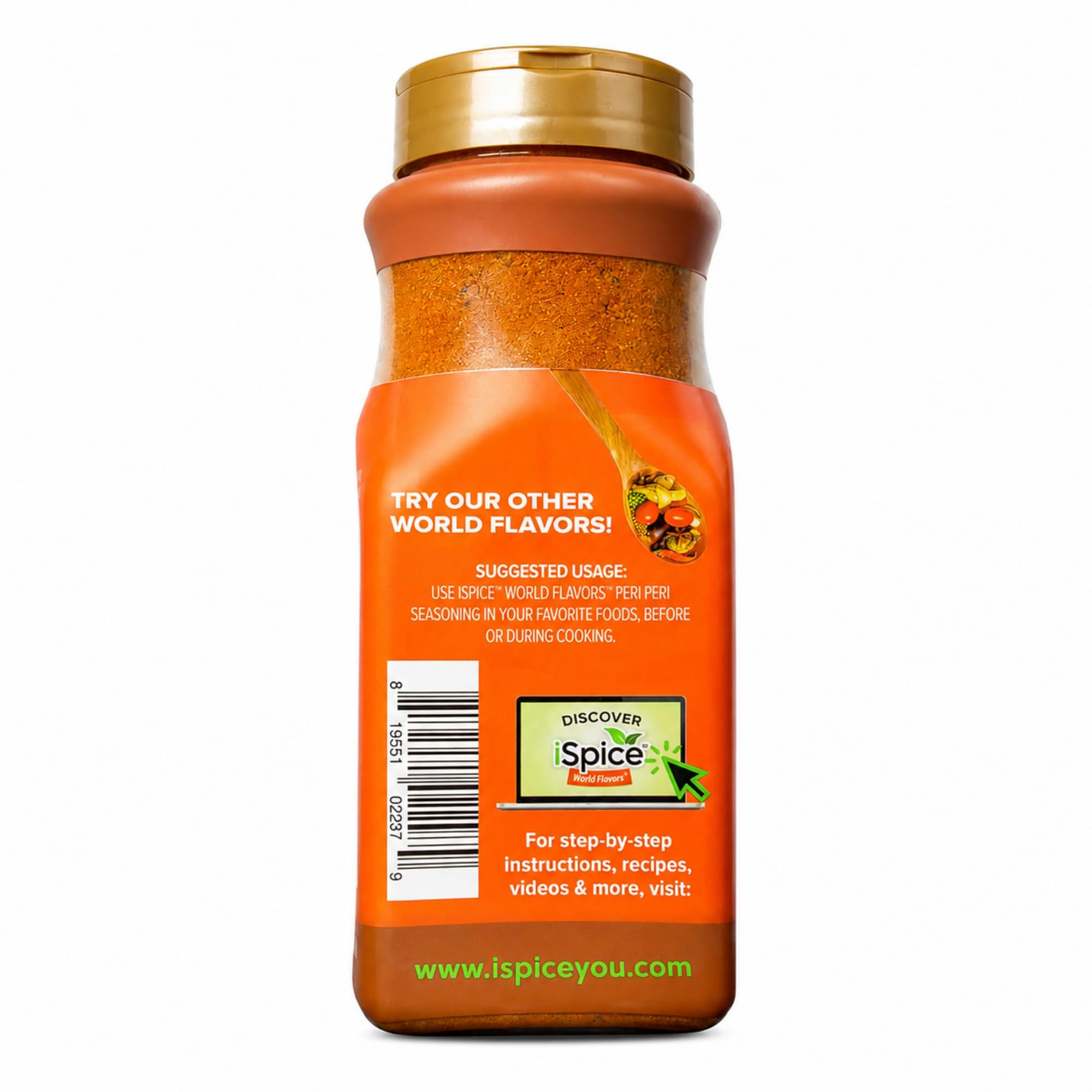 iSpice Blend | Peri Peri Seasoning | 17.18 oz | Mixed Spice & Seasoning | Bulk Size | Halal | Kosher (Peri Peri)