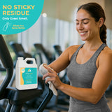 SwaytAway Fitness Mat Cleaner Concentrate - 32oz/Make 4 Gal - No-Slip No-Residue Fresh Mint Essential Oil Formula - USA Made Aromatherapy Yoga Mat