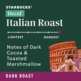 Starbucks VIA Instant Coffee Packets, Single Serve, Dark Roast Coffee, Decaf Italian Roast, 50 Packets