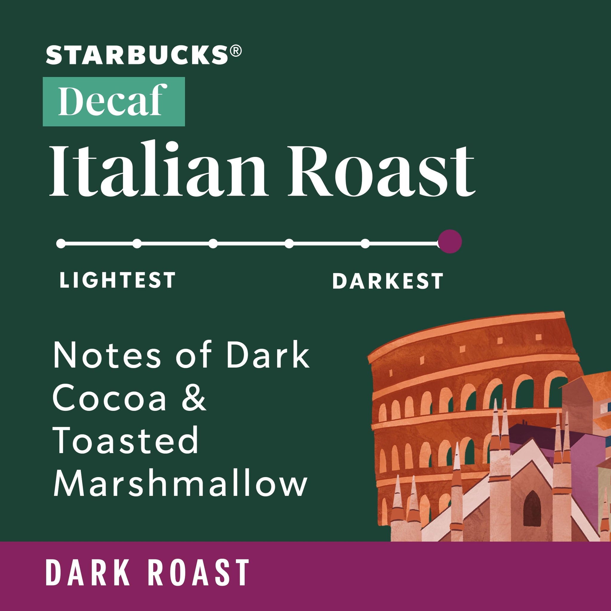 Starbucks VIA Instant Coffee Packets, Single Serve, Dark Roast Coffee, Decaf Italian Roast, 50 Packets