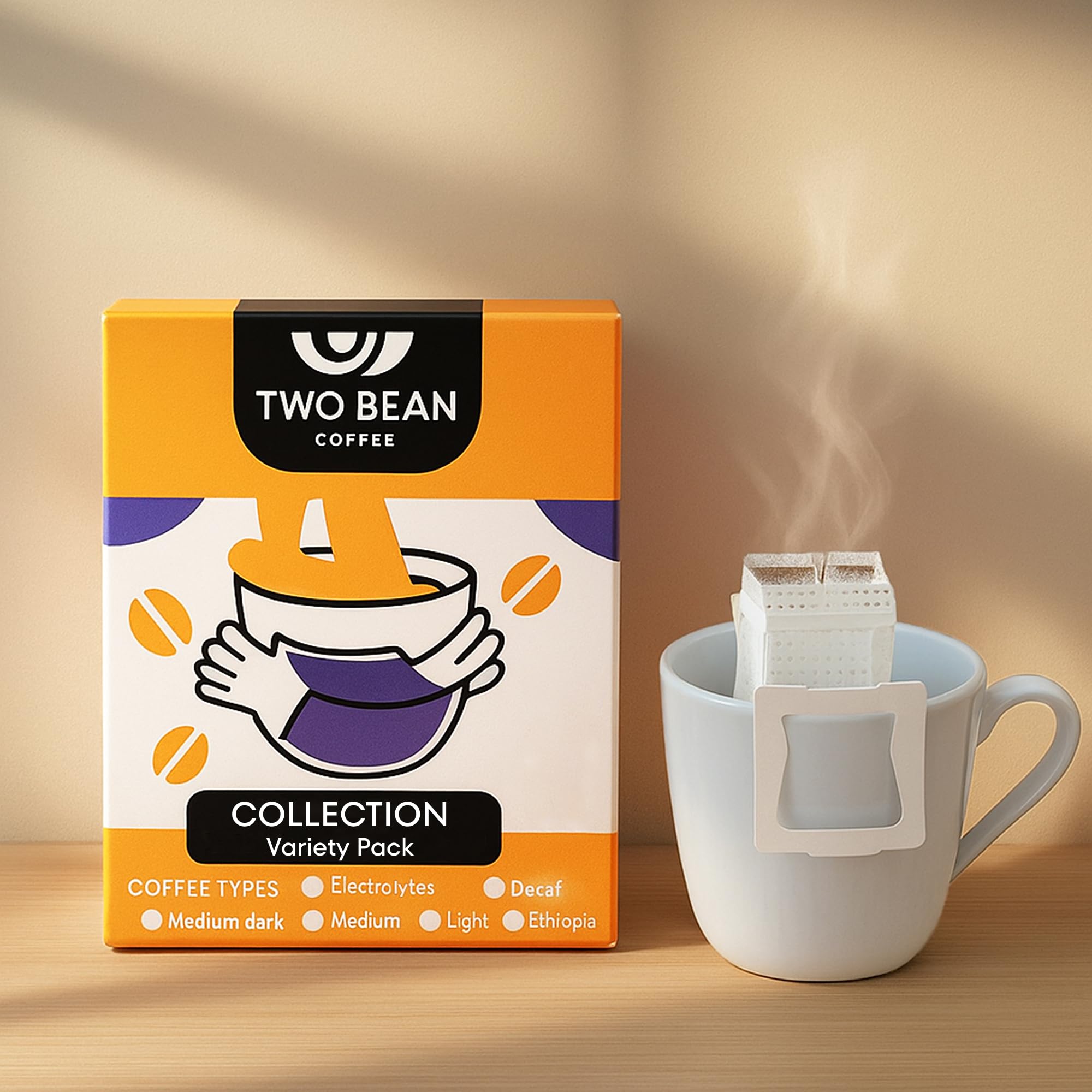 Premium Drip Coffee Packets - Special Edition Collection Gourmet Arabica - 6-Pack Japanese Pour Over for Gifts Travel Office