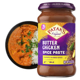 Patak's Butter Chicken Spice Paste, Mild Indian Curry with 8 Expertly Blended Spices, Gluten-Free & Vegan, Flavorful Base for Home Cooking & More, 10