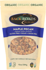 Back Roads, Granola Maple Pecan Organic, 10 Ounce