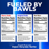 BAWLS Guarana Variety Pack, BAWLS Guarana Drink, Guarana Soda, Guarana Fueled Soda for Energy, High Energy Caffeinated Drink, 16oz 24 Pack Cans