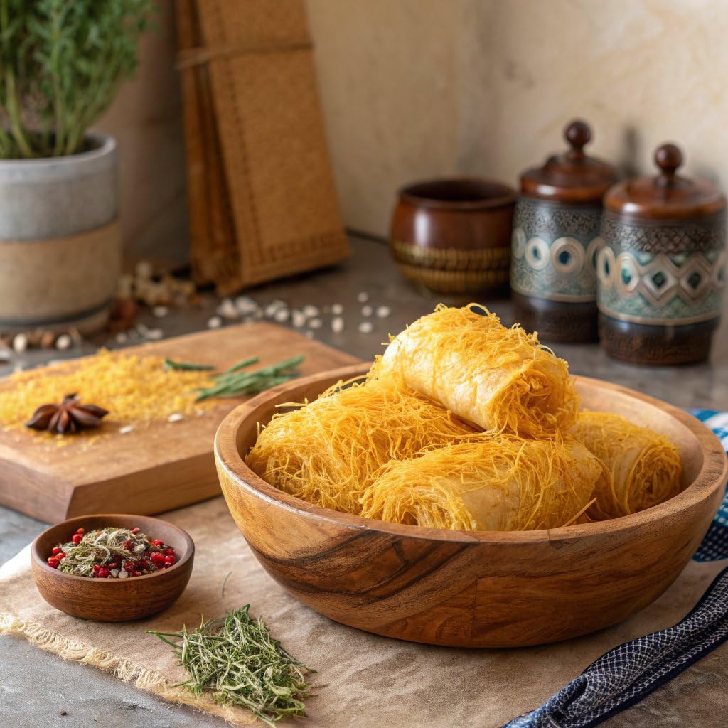 Ceres Gourmet Dried Kataifi Fillo Dough - Authentic Turkish Shredded and Chopped Kadayif (Kataifi) Pastry, Perfect for Kunafa, Knafeh & Baklava, Dubai