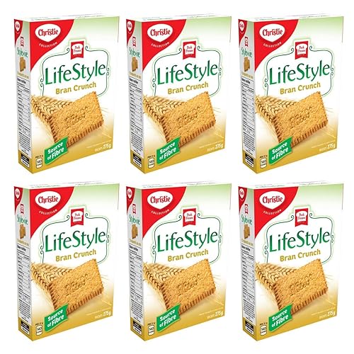 Christie Peek Freans Lifestyle Bran Crunch Cookies, 275g/9.7oz, 6-Pack {Imported from Canada}