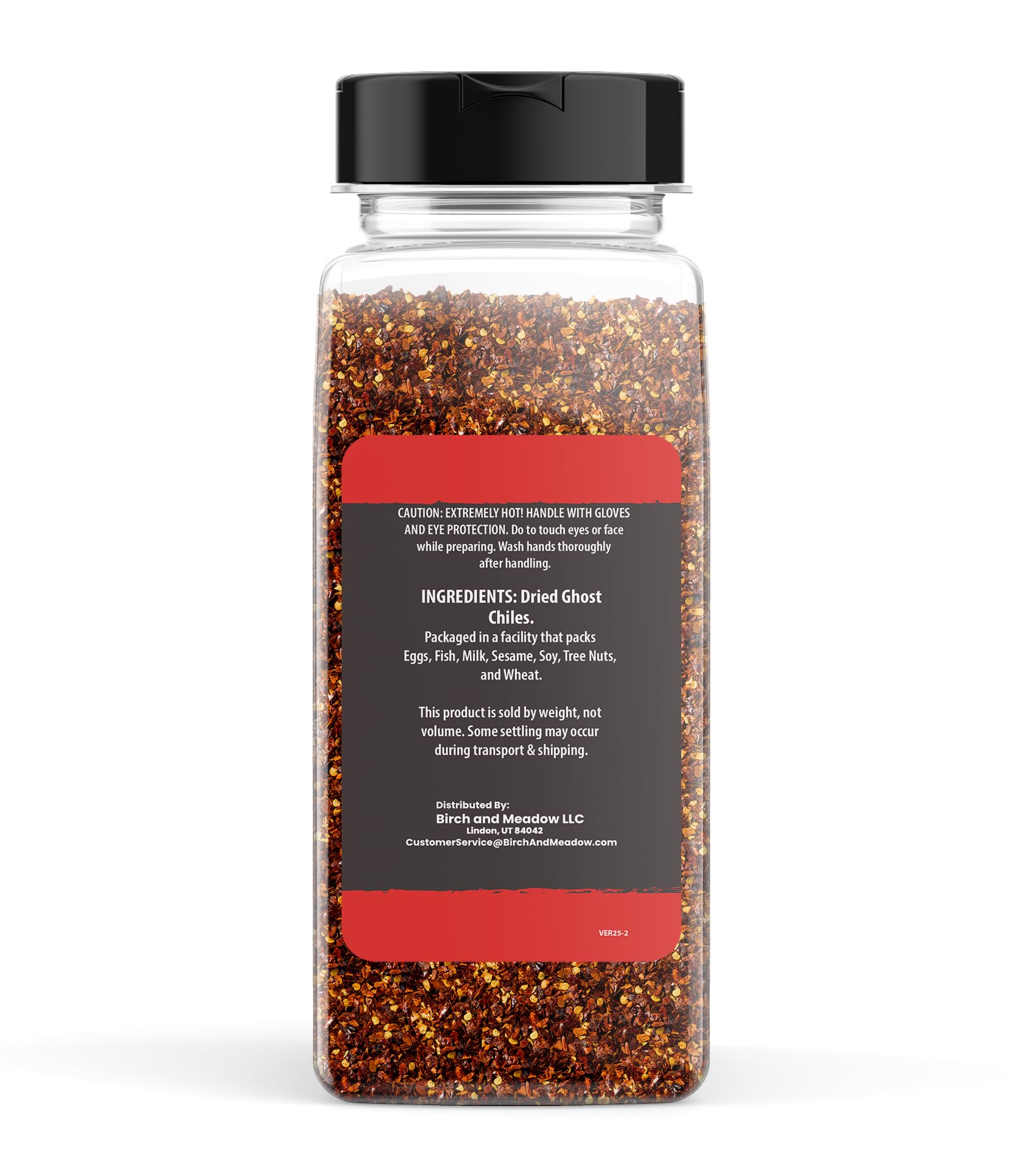 Birch & Meadow 8 oz of Ghost Pepper Flakes, Bhut Jolokia Flakes, Extremely Hot (8 Ounce)