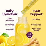 Blume SuperBelly Gut Health + Hydration, Daily Sugar Free Probiotics, Prebiotic Fiber, and Electrolytes Powder Packets for Digestion Support, Stacked