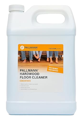 Pallmann Hardwood Floor Cleaner Concentrate 1 Gallon - Makes 8 Gallons of Cleaner - Water-based Streak-free Formula