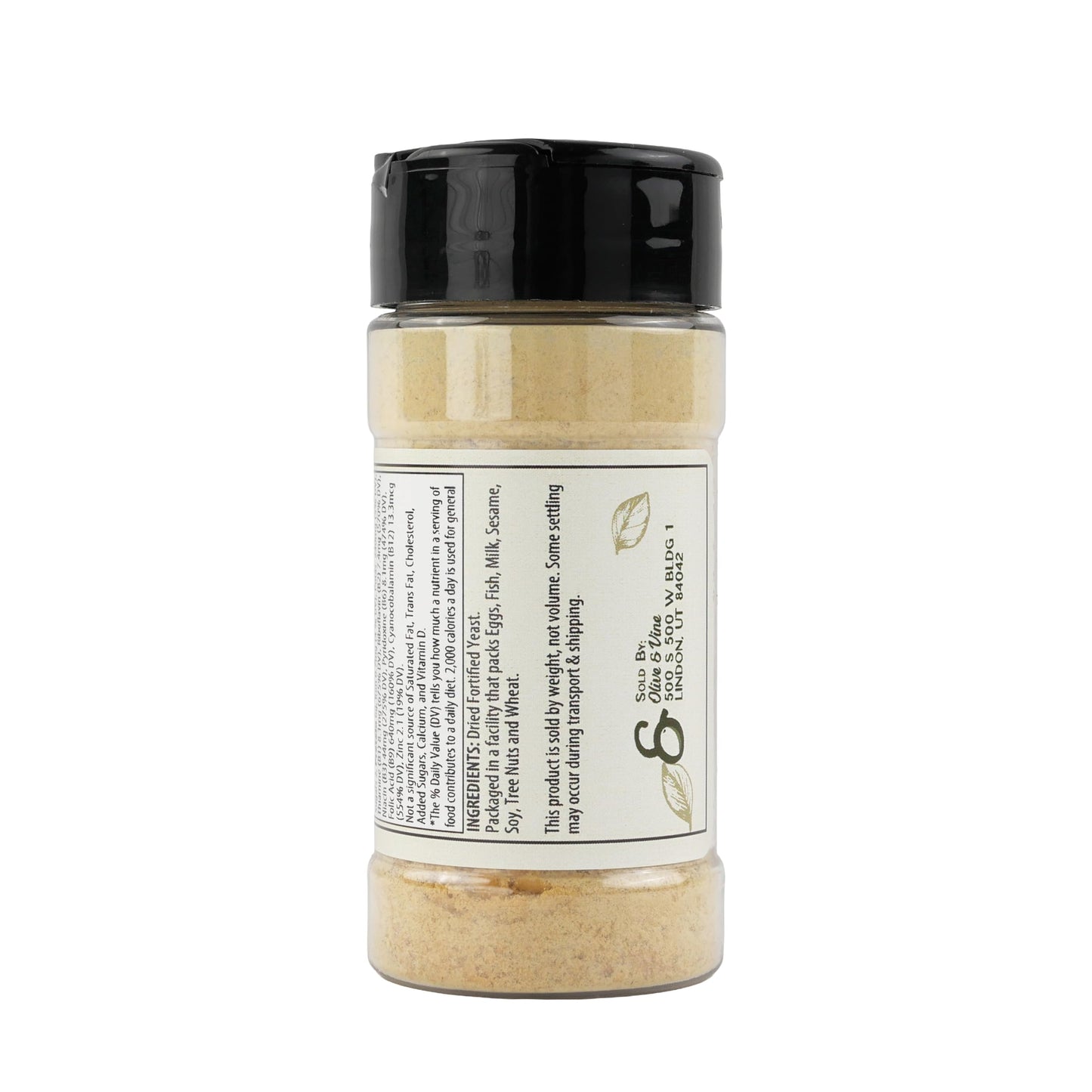 Olive & Vine Fortified Nutritional Yeast, Savory Flavor, For Vegan Dishes & Sauces, Rich Tradition, Authentic Taste, For Global Recipes (1.12 Ounce)