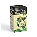 Premium Caffeinated Vanilla Clove Spice Black Chai 25 Count Tea Bags Herbal, All Natural Full Bodied Aromatic Flavor Individually Wrapped (25-Pack)