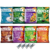 Protein Chips Variety Pack - 8-Flavors + 4 MIMM MInts | High Protein 18-20g Per Bag | Keto Snacks, Baked, Crunchy, Gluten Free, and Low Calorie Snacks