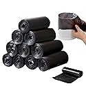 GWZiehory Mini Strong Trash Bags, 0.5 Gal Small Garbage Bags for Desktop Mini Trash Can, 300 Counts, Black