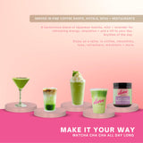 Eleven TLC Mint Lavender Matcha Powder - Ceremonial Grade Japanese Green Tea - Sugar-Free Wellness Latte Mix with Peppermint & Lavender - Calm Energy