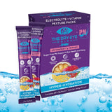 The Dry Eye Drink PM Night Time Strawberry Lemon Flavor l Ultimate Hydration for Dry Eyes l Sugar-Free Electrolyte Powder Packets l Help Deep