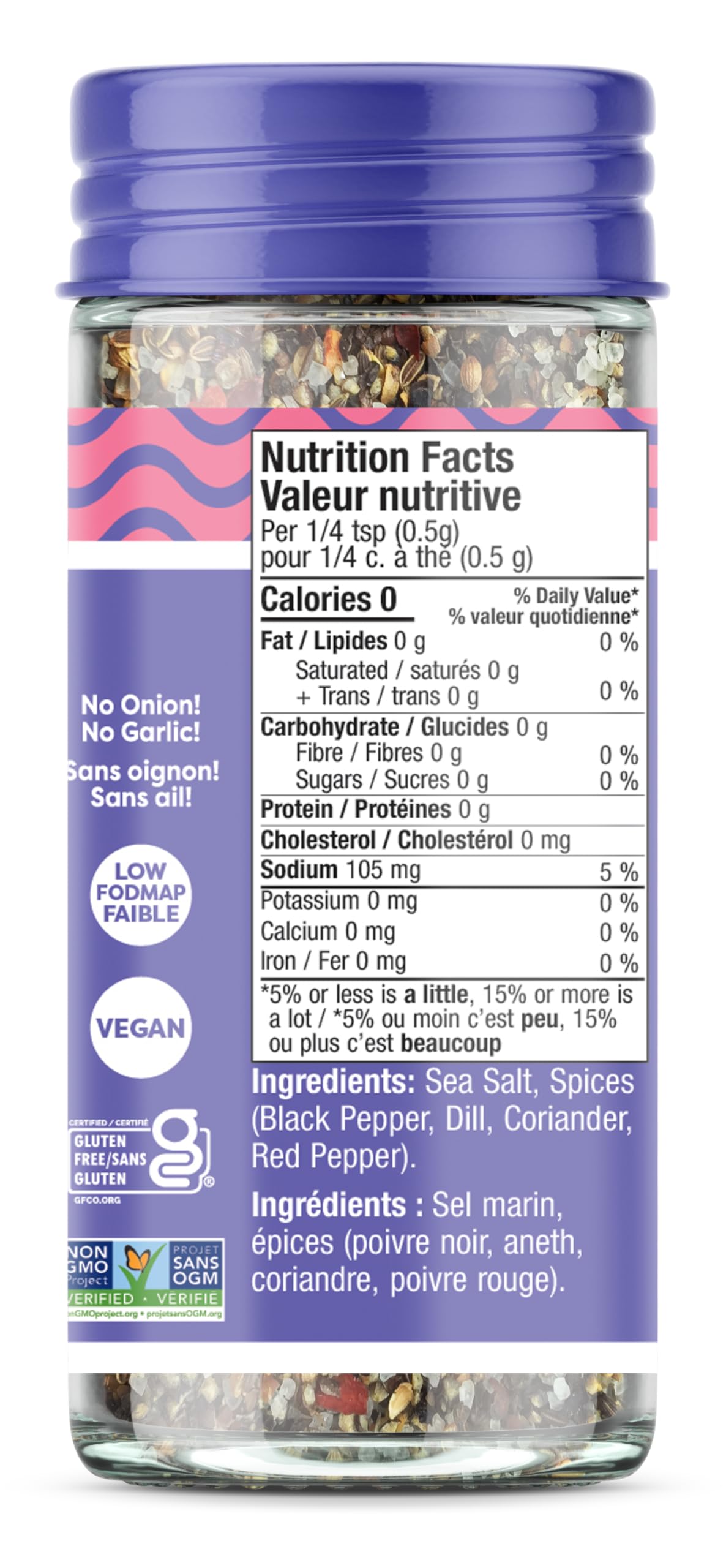 Fody Foods Steak Seasoning, 3.2 Oz, Garlic and Onion Free, Low FODMAP Certified, Gut & IBS Friendly, Vegan, Non-GMO, Gluten Free, Keto Friendly, Great