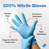 Dealmed Nitrile Gloves SMALL Size - Sky Blue Powder-Free Latex-Free Exam Gloves 100/Box