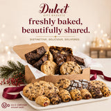 Dulcet Gourmet Cookie & Brownie Gift Basket - Freshly-Baked Bakery Gift Box with Gourmet Treats Assortment - Delicious Baked Treats for Gifting, Movie