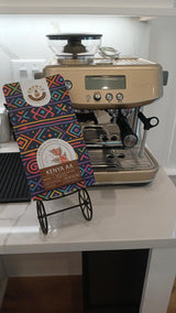 Premium Kenya AA - 100% Single-Origin Arabica Whole Roasted Coffee Beans - Light/Medium Roast - Ethically Sourced from Smallholder (women) Farmers in