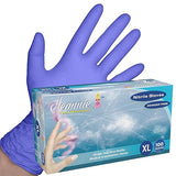GLOVE WORLD Jeannie Nitrile Disposable Gloves - Blue, Small, 100/Box - Super Stretch, Tear-Resistant, Latex and Powder Free - Ideal for Food Prep