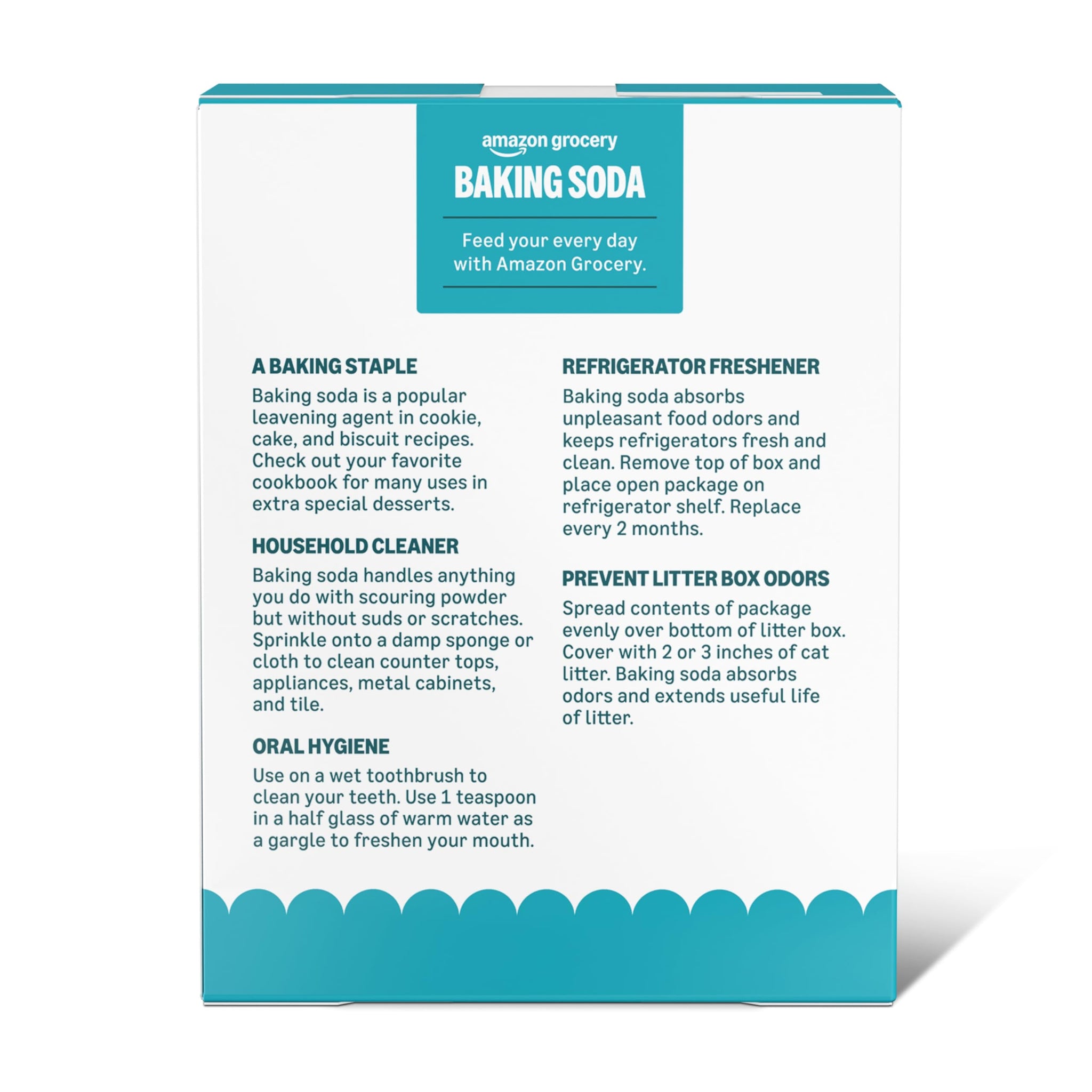 Amazon Grocery, Baking Soda for Baking and Freshening, 16 Oz