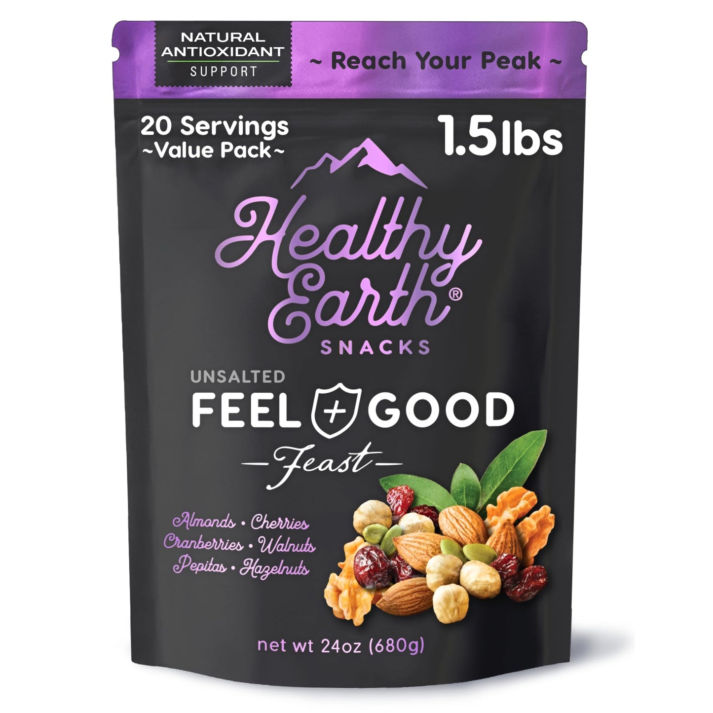 Mixed Nuts Unsalted | Trail Mix | Trail Mix without Peanuts | Gourmet Snacks, Protein Snacks, Gluten Free, No Preservatives, High Fiber (Natural