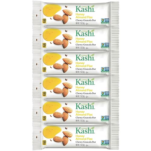 Kashi-Honey Almond Flax Chewy Granola Bars, Fiber Bars, 6 Count