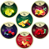 Cavendish and harvey variety flavor hard candy drops sour cherry, wild berry, tropical fruit, sour lemon, raspberry and peach, mixed fruit and other