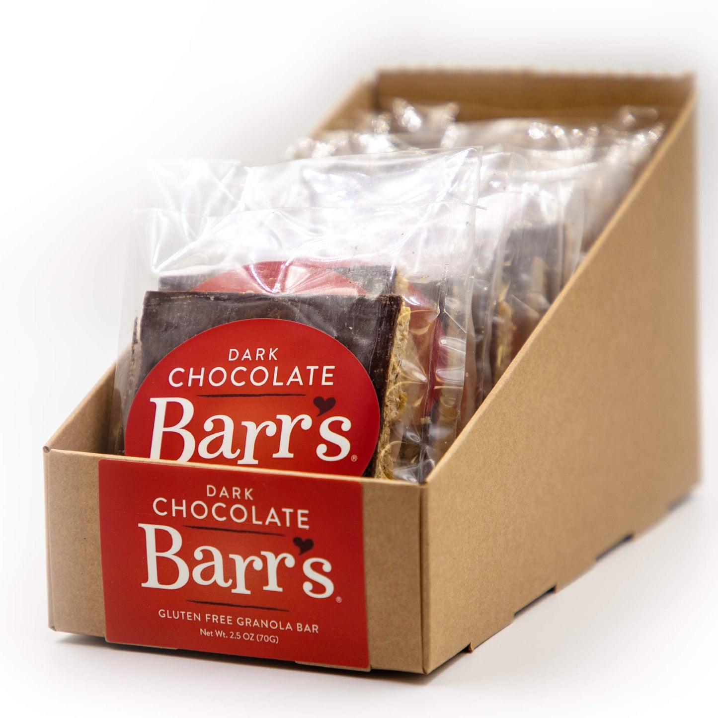 Mrs. Barr’s Natural Foods Granola Bars | Dark Chocolate | Certified Organic Gluten Free Oats | Soft Texture | Small Batch | Gourmet Quality | Real