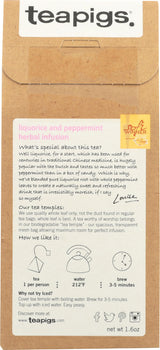 Teapigs, Tea Liquorice And Peppermint, 15 Count