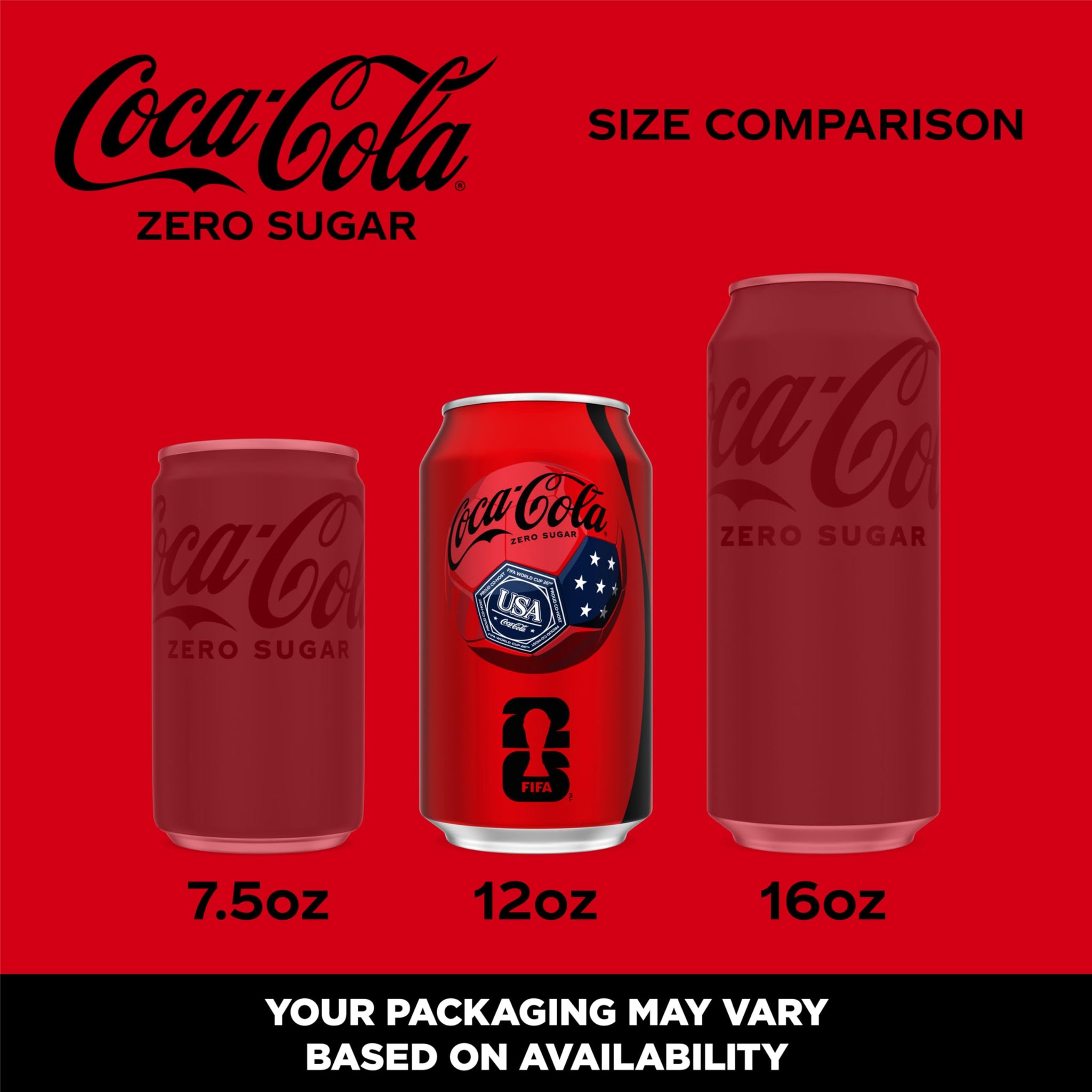 Coca-Cola Zero Sugar Soda, 12 fl oz Cans, 12 Pack - Classic Cola Soft Drink Fridge Pack